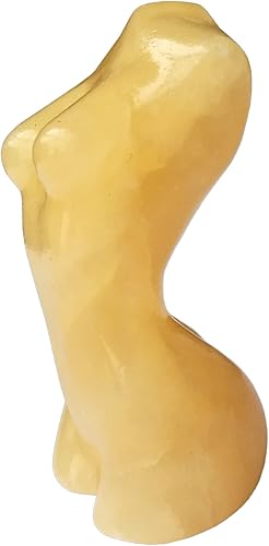 Vista 41 de Figura de cristal curativo de ágata india, escultura de figura femenina, 2 pulgadas, tallado, piedra de palmera, decoración de oficina Ágata