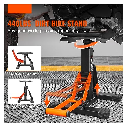 Regulowany hydrauliczny stół do podnoszenia motocykla, nośność 200 kg, wytrzymały stojak do konserwacji roweru crossowego, zwiększona odporność na korozję, idealny do garażu i warsztatu