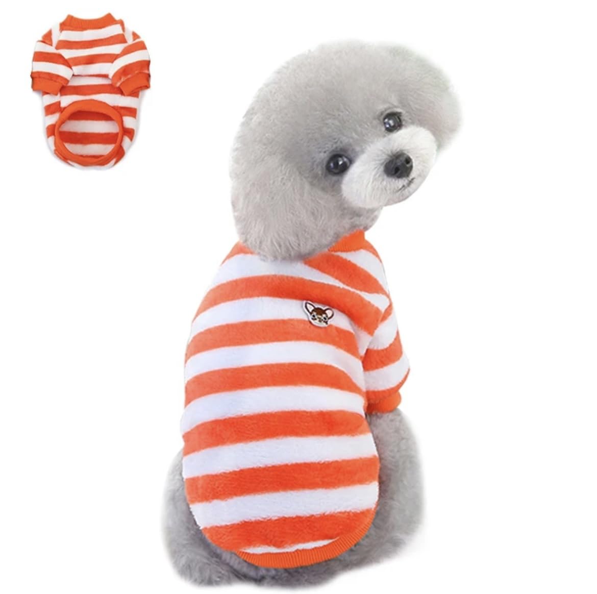 See full amazon price history chart for PETANGEL Warm Fleece Small Dog & Cat Girl Boy Shirt, Cute Stripe Pattern Stretchable Winter Cozy Soft Tshirt for Maltese, ToyPoodle, Toypom etc (Size: M, Chest: 40cm, Length: 30cm) PETANGEL Warm Fleece Small Dog & Cat Girl Boy Shirt, Cute Stripe Pattern Stretchable Winter Cozy Soft Tshirt for Maltese, ToyPoodle, Toypom etc (Size: M, Chest: 40cm, Length: 30cm) (B0CJJVT1RQ) Amazon Price History, Amazon Price Tracker