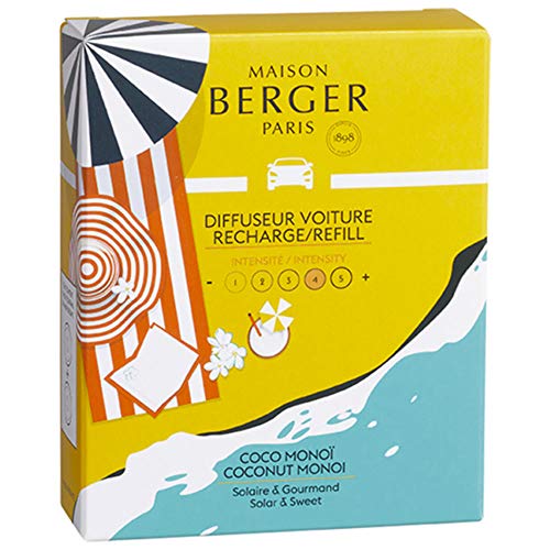 MAISON BERGER Lot de 2 Recharges Céramique Monoï Coco