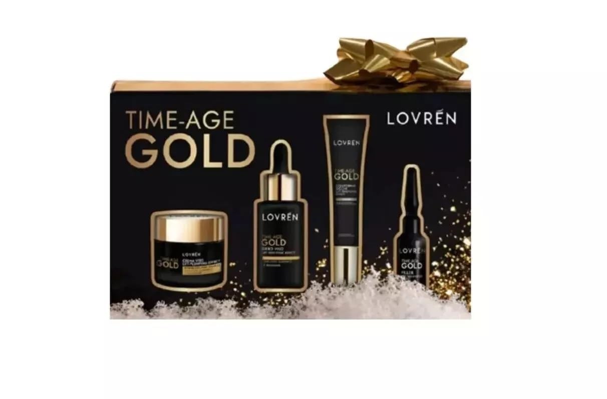 Lovren - Lovren Time-Age Gold Box Cofanetto Antietà Crema + Siero + Contorno Occhi con Fiala Omaggio - 989400991