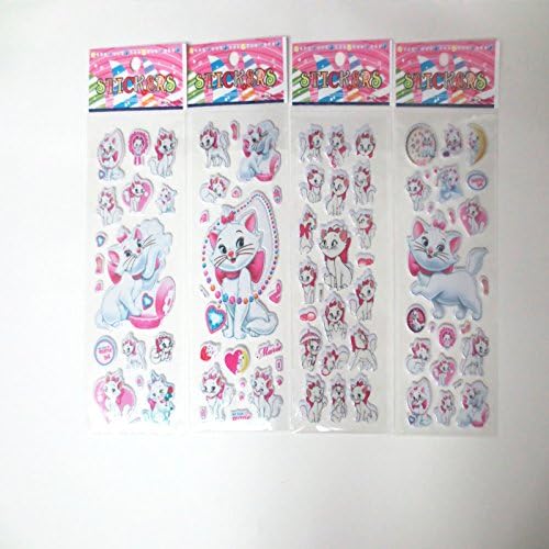 Katoot@ 10 pcs/lot Kawaii Marie cat 3D Bubble Stickers Cartoon Animals Stickers for Notebook Kids Toy Gift Office School Supplies zakka