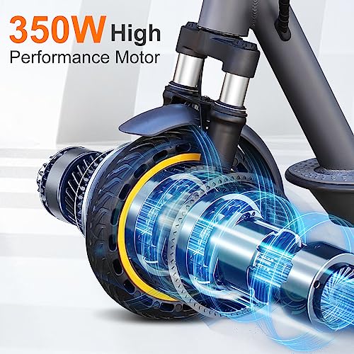 image for VOLPAM Electric Scooter, 8.5''/10'' Tires, Max 21-27 Miles Range, 350-