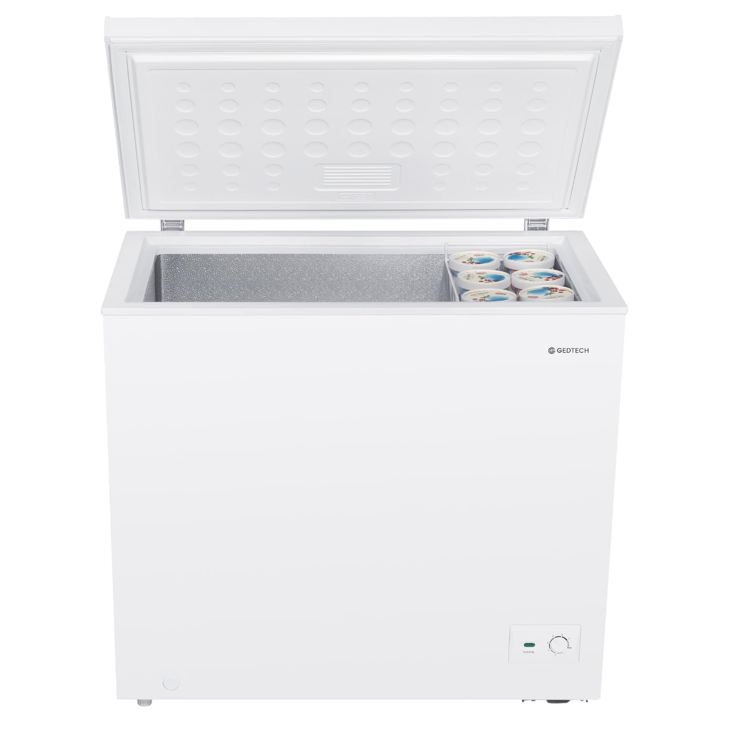 GEDTECH Congélateur coffre 200L GCO200L - Pose Libre - Grande capacité de stockage - Silencieux - Blanc (200, Litres)