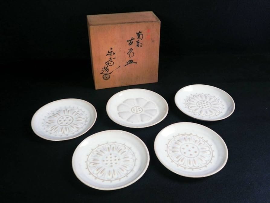 確認画面です。赤膚焼 尾西楽斎 南都古瓦皿 5枚組 茶道具 骨董 確認