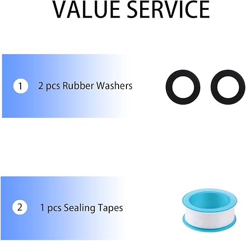 Miniatura 5 de Kit de reparación de manguera de jardín, extremo de manguera macho y hembra de zinc y aluminio, adecuado para mangueras de jardín de 3/4 pulgadas y