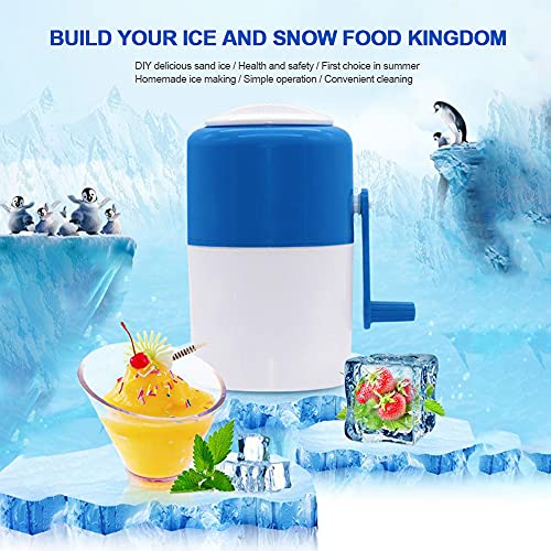 Roestvrij staal Ice Crusher, Handleiding Ice Cube Crusher Binnenlandse, Ice Shaver en Snow Cone Machine Geweldig voor… - Image 4