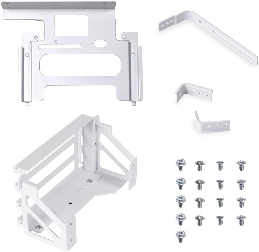 Upright GPU Bracket for 40 Series GPU - White