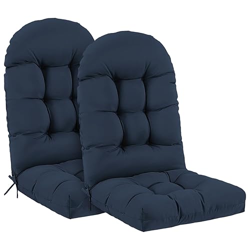 Outdoor Adirondack Chair Cushions Set of 2, 50x21x4 Inch Rocking