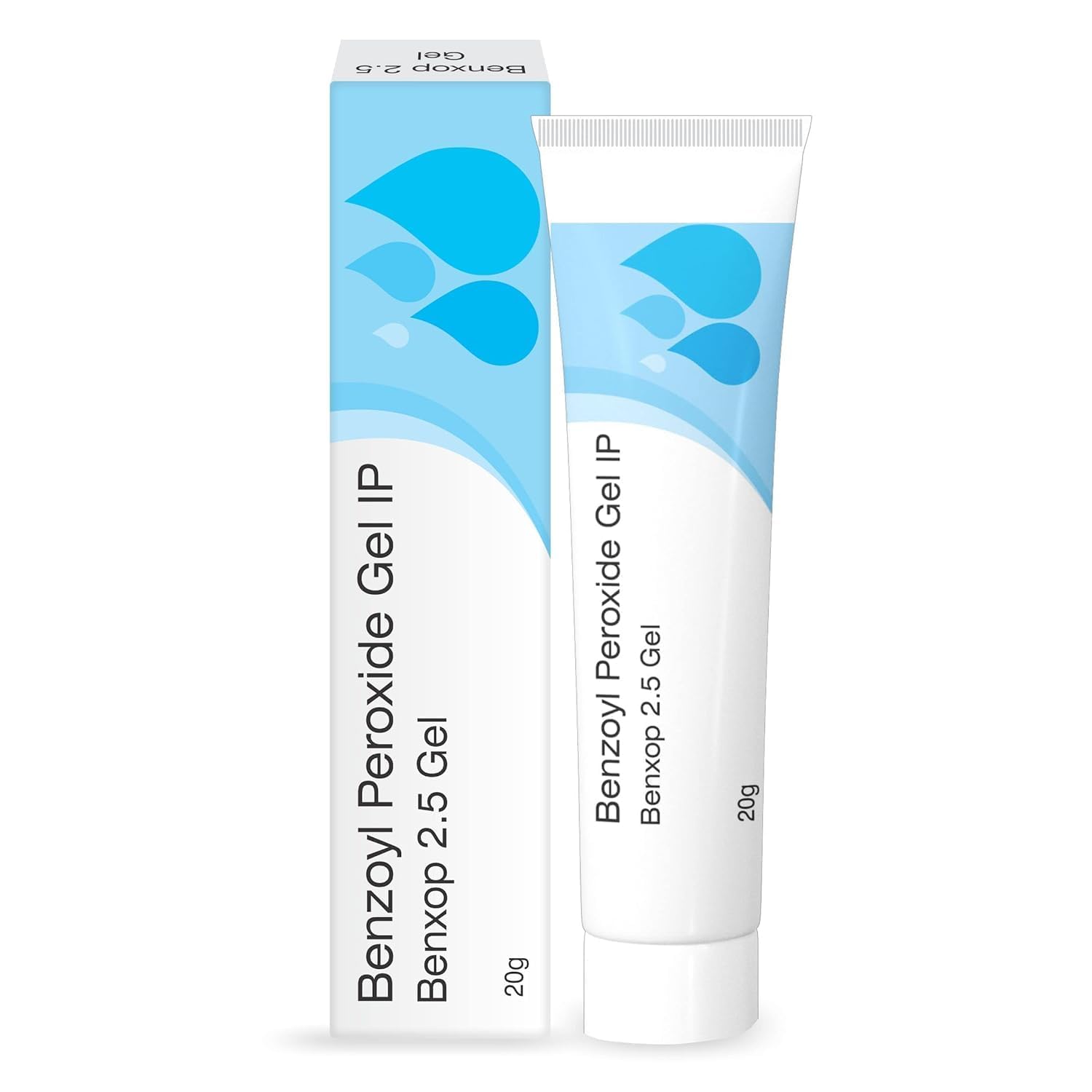 SALVE Benxop Benzoyl Peroxide 2.5% Cream 20gm (0.70 Oz)