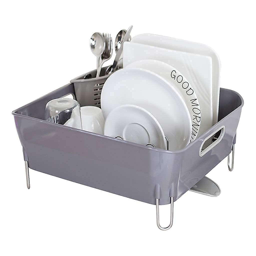 YUOdtuDX draining rack, Tableware Drying Rack Dish with Drain Board Kitchen Countertop Drainer Rued and Multifunctional Storage Rejilla De Drenaje