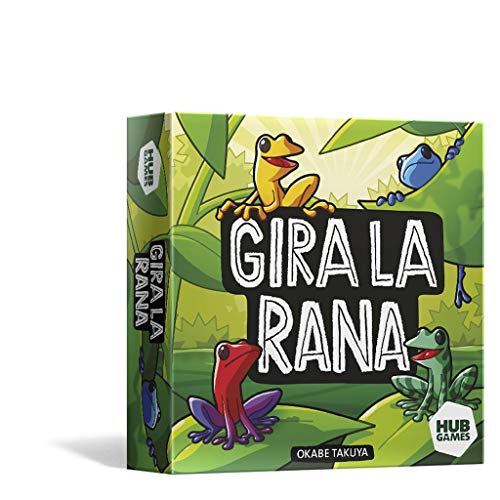 Asmodee   Juego de Mesa   Gira la Rana   ¡Ayuda a Tus Coloridas y llamativas Ranas a apoderarse de una pequeña Parte de la Selva!
