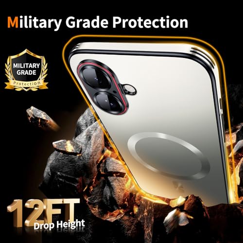 Image of for iPhone 17 Case,Slim Design Compatible with MagSafe,Strong Magnetic Shockproof Military-Grade Protection for Screen & Camera Cover Case for 17,Silver
