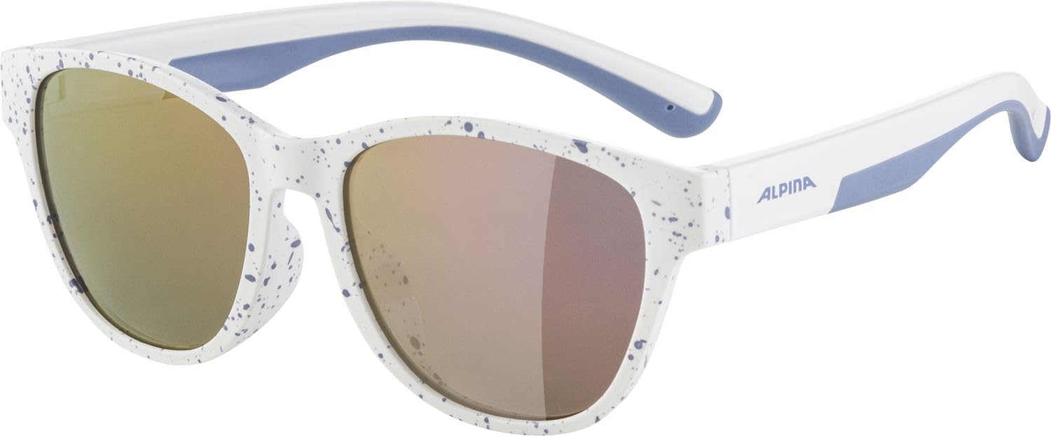ALPINA FLEXXY COOL KIDS II - Flexible und verspiegelte Sportbrille für Kinder, Beschlagfrei, besonders bruchsicher, mit UV-A-, B- & -C-Schutz