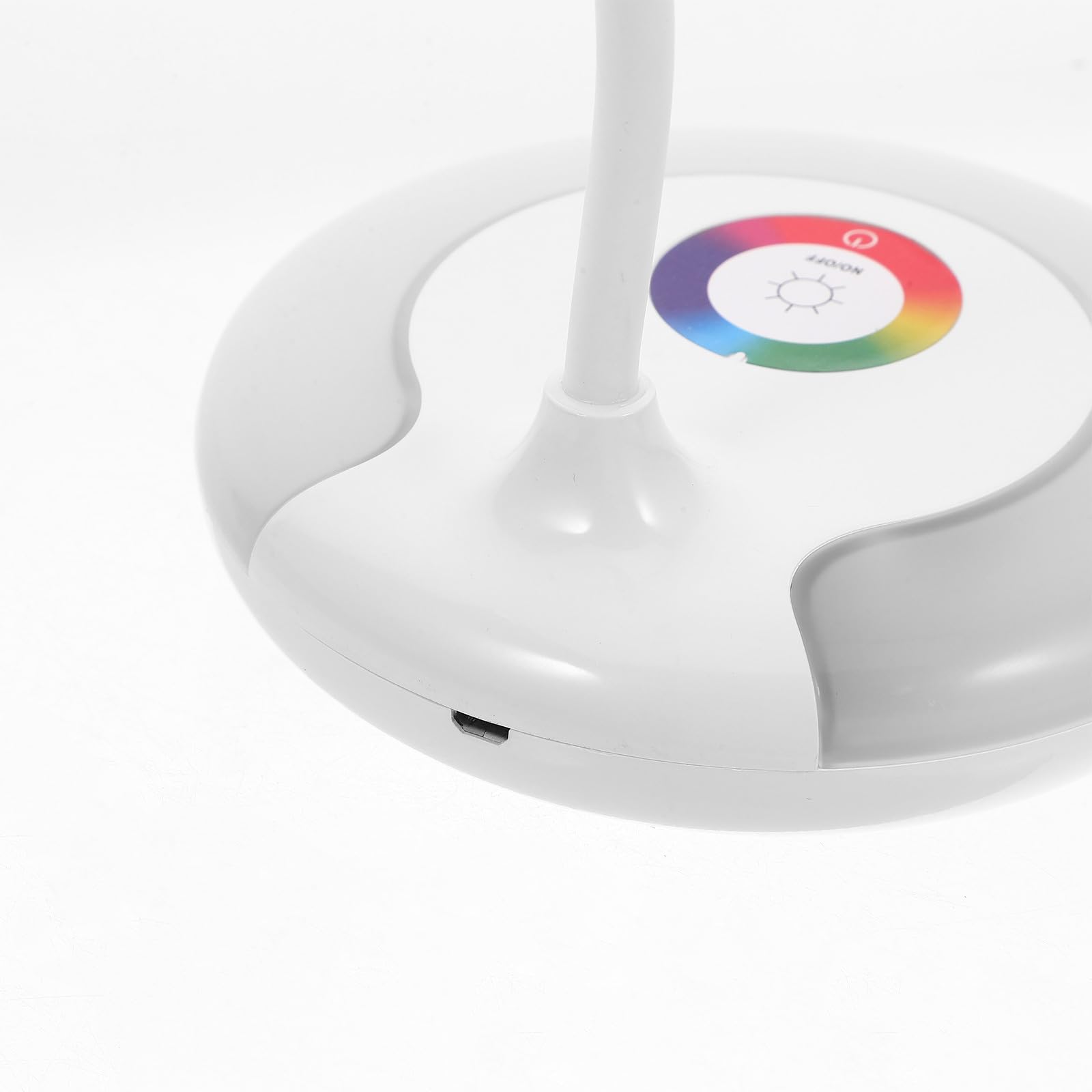 DOITOOL Lampada da Scrivania Bianca con Controllo Touch e Porta USB | Regolazione Dimmerabile, Luce Rgb, Batteria 1200mah, Corpo in Abs e PC