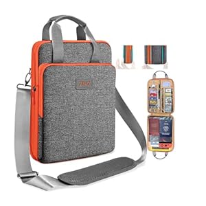 ZINZ Slim & Expandable Case 12.9 13 inch Travel Laptop Shoulder Bag for MacBook Air/Pro 13" M4/M3/M2/M1, iPad Pro 12.9"/13"/11", iPad Air 13", L02G05