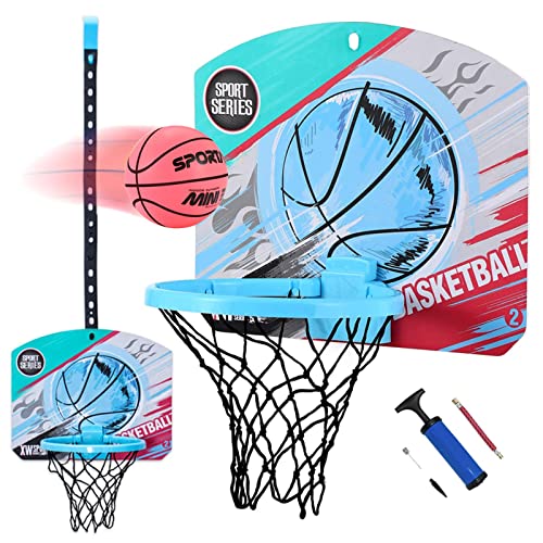 Mini Panier de Basket-Ball d'intérieur pour Enfants avec Mini Ballon de Basket de 12,7 cm et Pompe à Ballon - Cadeau de Basketball Portable pour Chambre, Bureau et Salle de Bain Cover