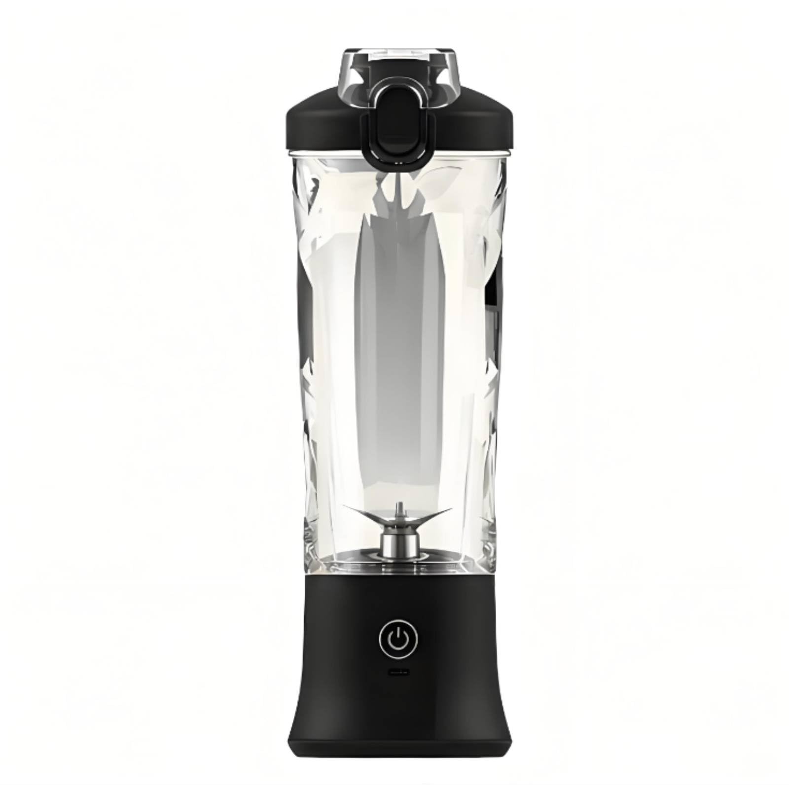 Enakshi® 6 Blades Portable Juicer Cup Single-Press Operation Cordless Fruit Blender Food-Grade Material Rechargeable Smoothie Creator Waterproof for Office, Gym, Black-image-23