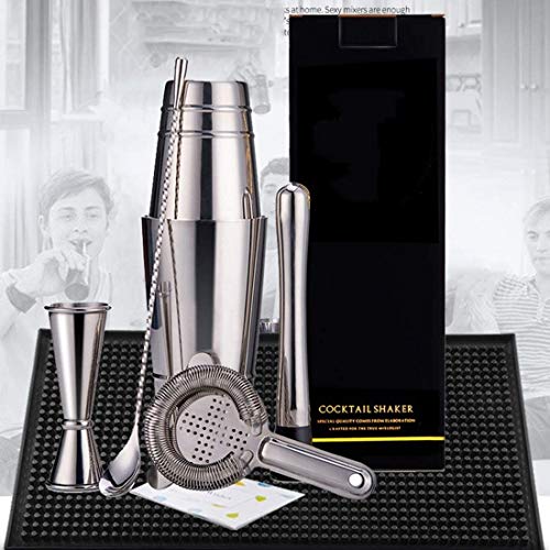 Cocktail Shaker, set de coctelería de acero inoxidable 5 piezas miniatura 4