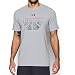 Under Armour Men's Baseline II T-Shirt, True Gray Heather/Red, Large