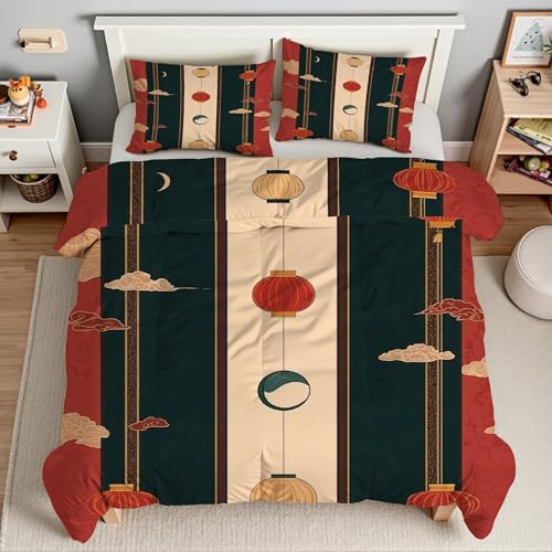 Housse de couette 220x240 microfibre douce avec fermeture éclair solide