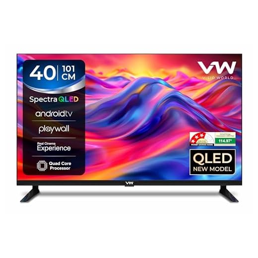 VW 101 cm (40 inches) Spectra Series Full HD Smart QLED Android TV VW40AQ3