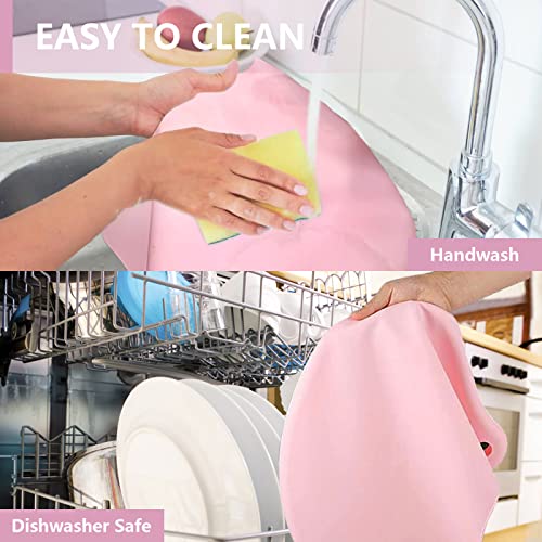 Slow Cooker Liners Leakproof, 3 Pack Easy Clean Crock Pot Liners Reusable Silicone Bag Liners Fit 7-8 Quarts Oval Or Round Pot #TOP4