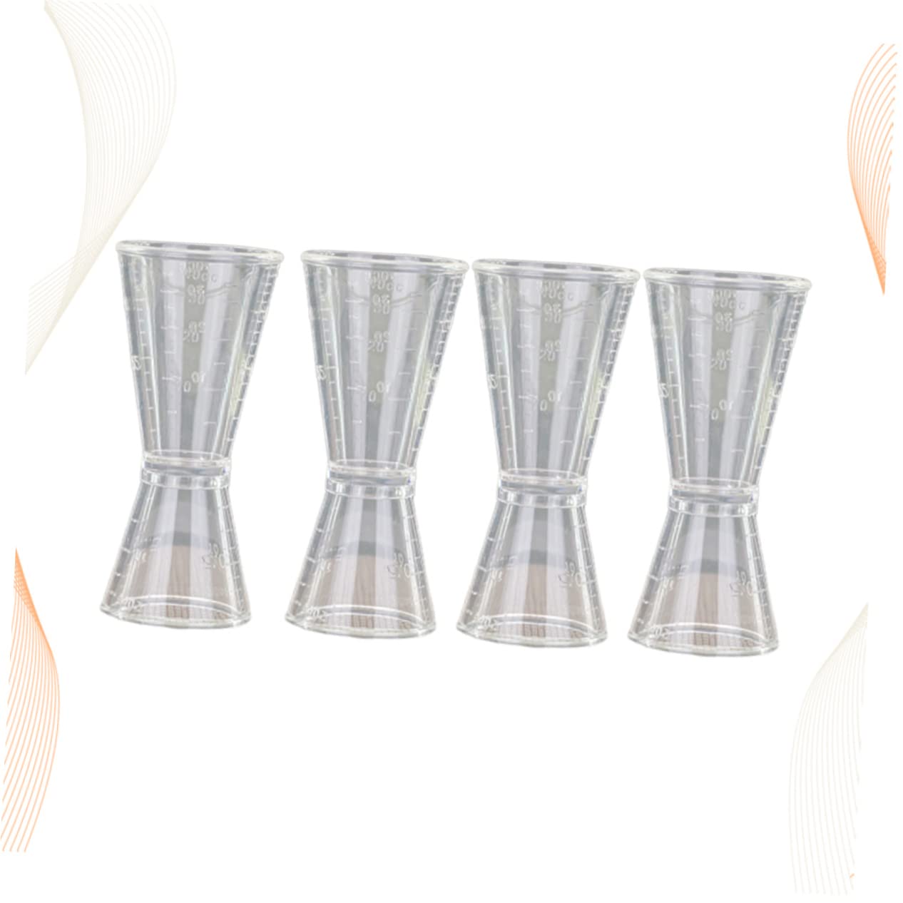 Ciieeo Juego De 3 Medidores De Onzas Precisos Vaso Medidor Doble Para Herramienta Para Medir Cócteles Juego De Herramientas De Barra 4 Piezas X 3