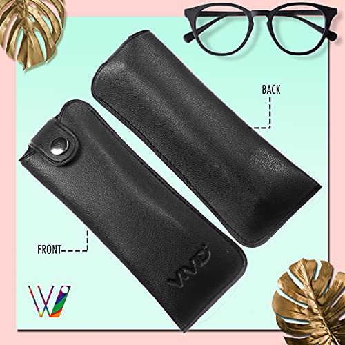 Image of Unisex Specs Snap Button Eyewear Dabbi Artificial Leather Soft Case Cover