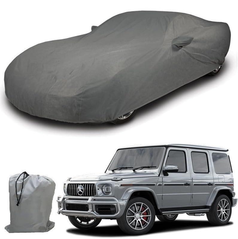 Image of ARCUATE Triple Layer Custom fit Car Body Cover for Mercedes Benz AMG G63 |Top Layer Dustrproof | Middle Layer Waterproof | Bottom Layer Scratch Protection | Outdoor Indoor Fabric