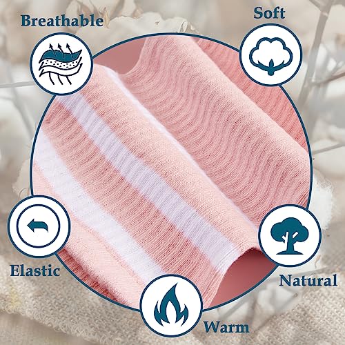 Image of Moon Wood Plus Size Thigh High Socks for Thick Thighs- Womens Knit Cotton Extra Long Over the Knee High Socks Leg Warmer
