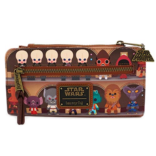 Loungefly x Star Wars Cantina Scene Bifold Wallet, Brown, One Size2