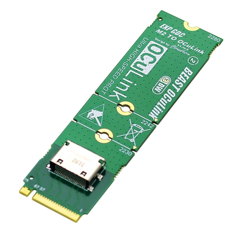 Wuden NVME M.2 M Key to OCuLink Adapter for OCULINK GPU Dock Mini PC Laptop to External Graphic Card High Speed Conveter