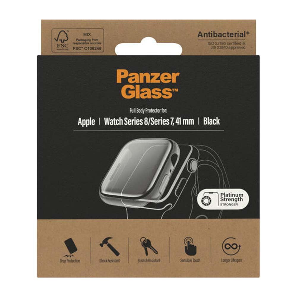 OCHRONA FULL BODY PANZERGLASS APPLEWATCH 7 41MM CZARNY AB