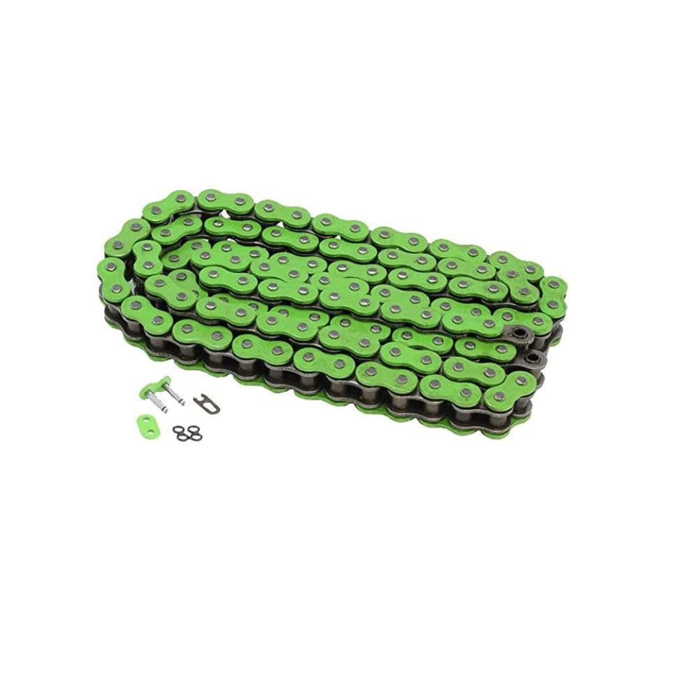 Collegamento principale del rullo di trasmissione della catena di trasmissione 420 428 108L compatibile con la pit bike SSR Coolster Apollo ATV (428-green)
