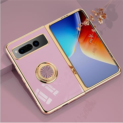 Coque silicone souple Google Pixel Fold antichoc violette fine