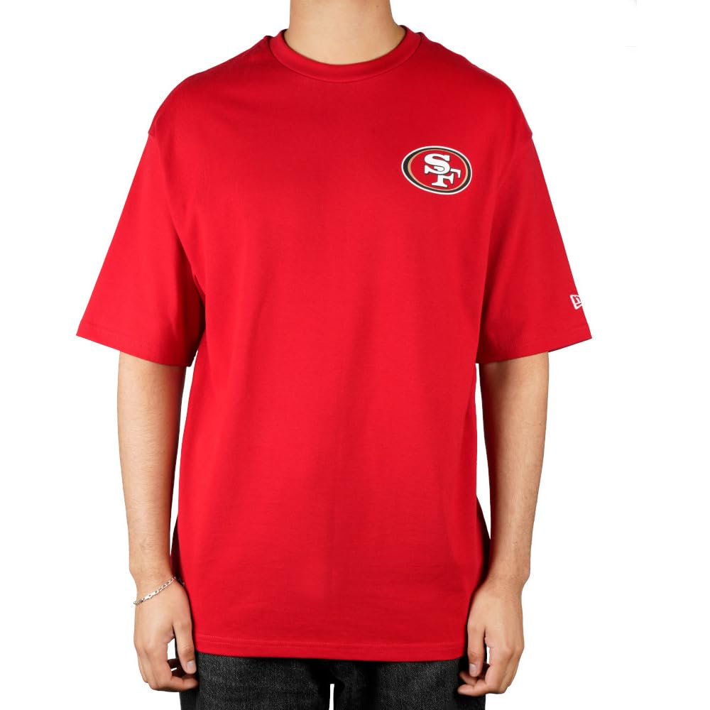 New Era Men's Red Nfl Grphc Saf49e Short Sleeve T-Shirt M