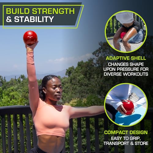 Image of ProsourceFit Weighted Toning Exercise Balls for Pilates, Yoga, Strength Training and Physical Therapy, 2 lb to 8 lb, Color Coded