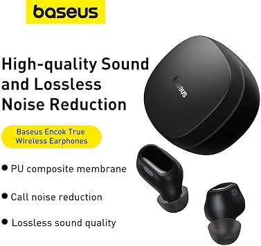 Baseus Encok WM01 TWS Bluetooth Kulaklık Siyah