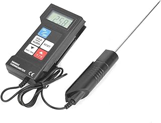 Professionelles Digitales Thermometer mit Fühler Hochpräzises Elektronisches Thermometer Wassertemperatur, EM502C für Lebensmittel Industrie