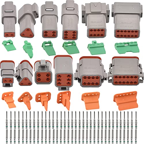Kit de connecteurs électriques étanches DT JRready 2-12 broches pour câblage auto et moto