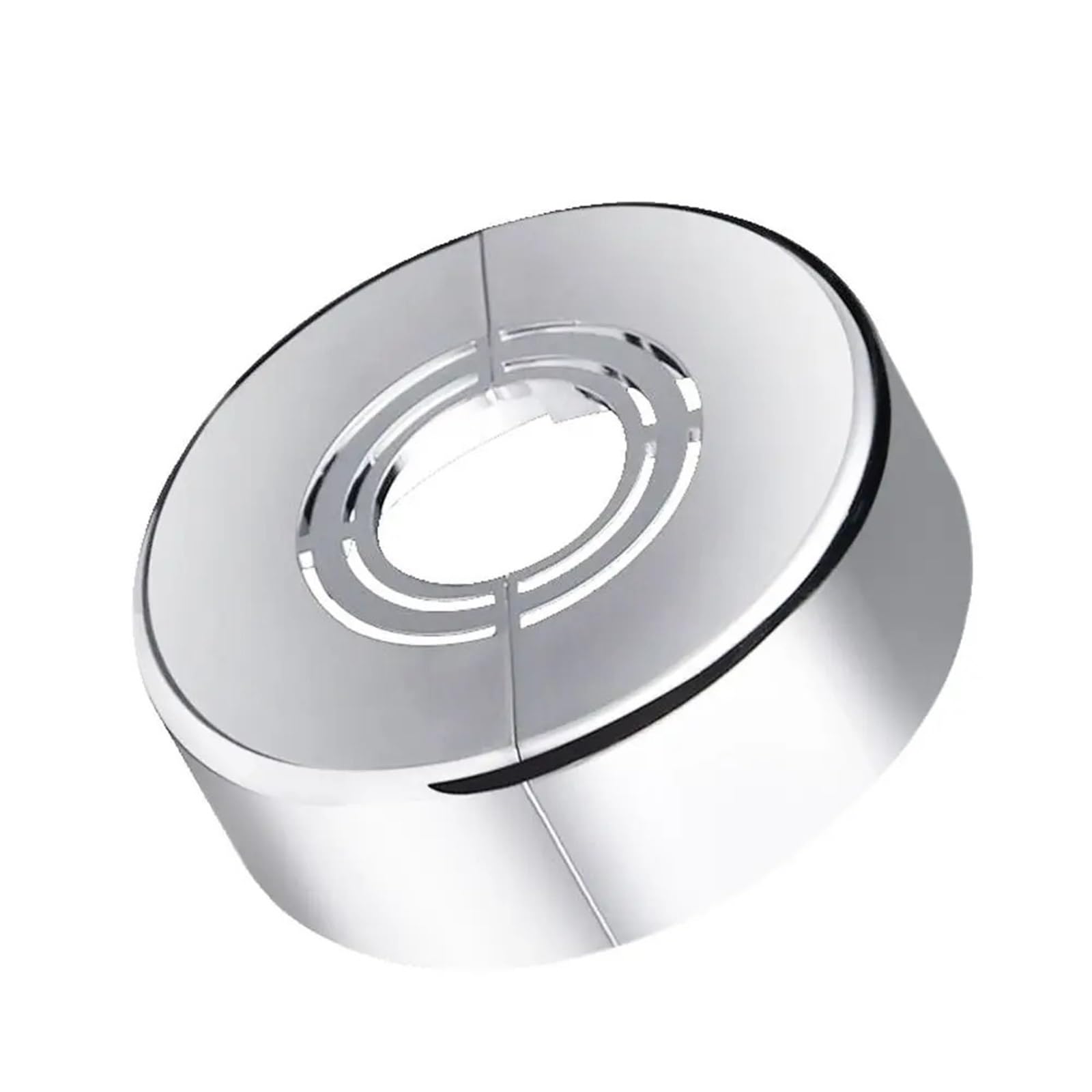 Dasjkdi Silver-7X3cm 8Pcs Useful Abs Shower Faucet Cover Adjustable Plating Pipe Wall Covers Flange Kitchen Tap For Wall Holes(Silver-7X3cm)