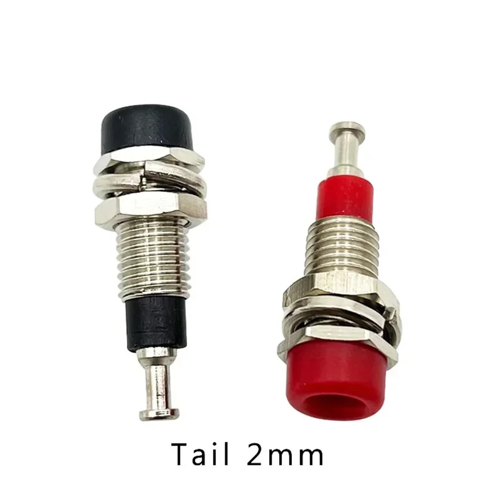 20/100/500 pz 2 mm presa a banana dado morsetto terminale jack a banana connettore elettrico foro di prova (100 verdi)
