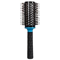 Vista 2 de ForPro Professional Collection Expert Stylist Choice Cepillo de pelo doble de nailon y cerdas veganas, 100% resistente al calor, mango ergonómico