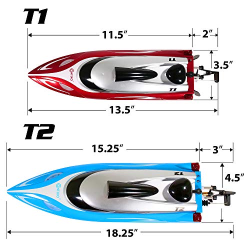 Contixo T1 Rc Boat – Remote Control Boat For Pools And Lakes, Fast Rc Boats For Adults And Kids With 15+ Mph Speed, 4 Channel 2.4 Ghz Remote Control, And Rechargeable 1100Mah Battery, Play 20 Min #TOP6