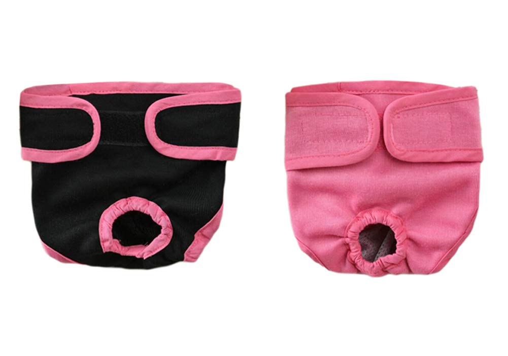 Oyccen 2 Piezas Pañales Reutilizables Pantalones Fisiológicos para Perros Pequeños Medianos y Grandes Ropa Interior Hembra Mascota Bragas Sanitarias Higiene Pañal