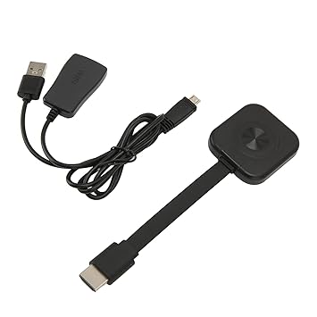 Wireless HDMI Display Dongle, 1080P 60Hz HD, Plug and Play, No Latency and Freeze, 2.4G Wifi Display Adapter Treaming for Video/Audio from Laptop, Phone to Big Screen