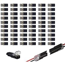 Double-Wire Plug-in Connector with Locking Buckle, Double Wire Plug in Connector, Low-Voltage Decor & Model Kits for Home and Lighting Projects 150 PCS