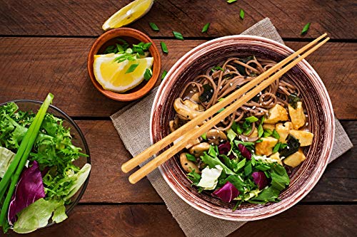 image for GLAMFIELDS Reusable Wooden Chopsticks Japanese Minimalism Natural 5 Pa