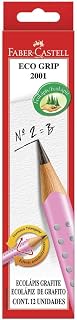 Lápis Grafite Nº 2B Triangular, Faber-Castell, EcoLápis Grip 2001, 2001BRS, Rosa, 6 Caixas com 12 Unidades